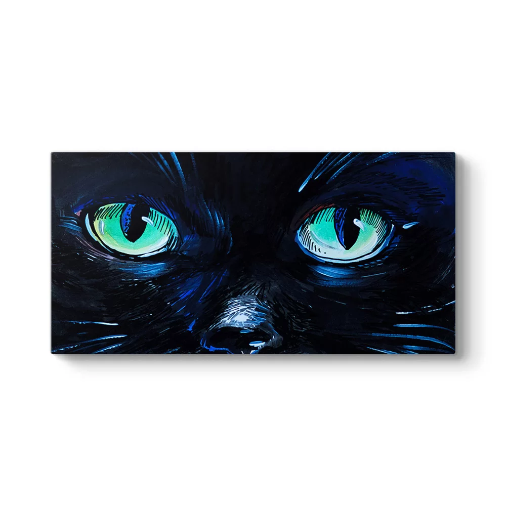 Mavi Kedi Gözleri Tablosu - Model 5